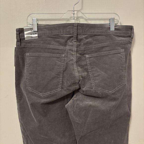 Kut From The Kloth Karen Baby Bootcut Jeans 16 Grey Corduroy NWT Boho Cowgirl - Picture 5 of 9